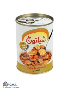 خرید کنسرو لوبیا چیتی با قارچ شیلتون 400 گرمی