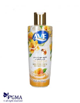 خرید شامپو صورت و بدن کرمی شیر و عسل اوه 400 گرمی