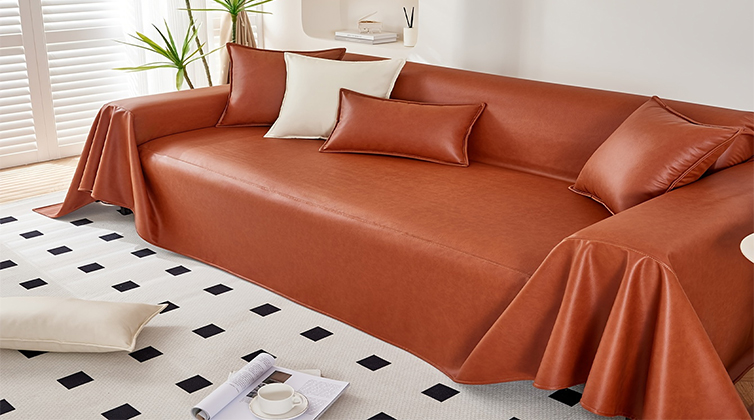 sofa_cover (2) مبل با پارچه چرم نارنجی