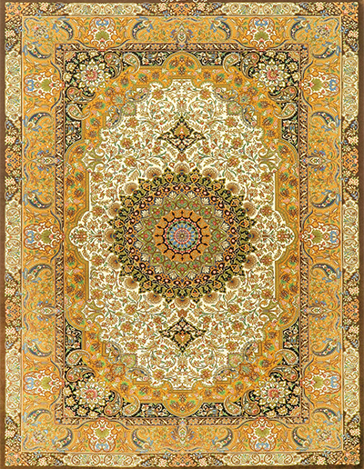 irainian_carpet (12) فرش زرد قم