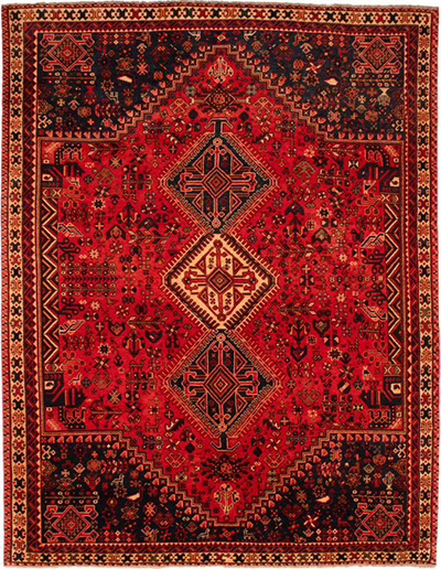 irainian_carpet (14) فرش لاکی طرح قشقایی