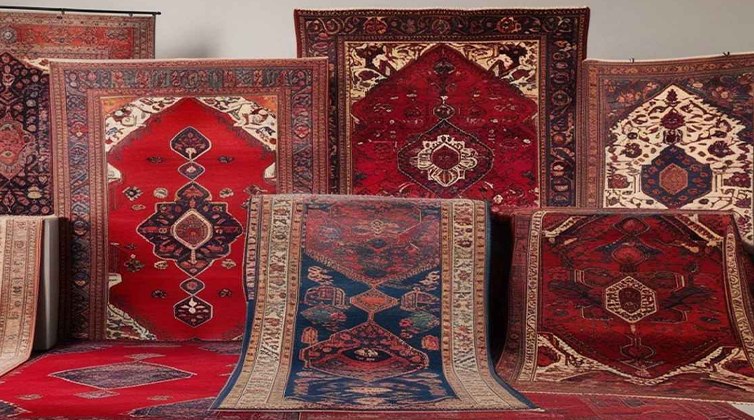 irainian_carpet (3) چند فرش در رنگ های قرمز و آبی