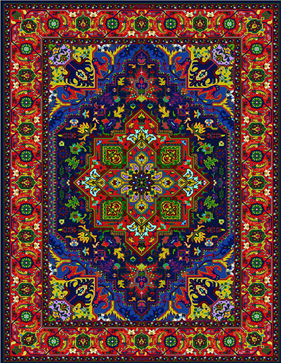 irainian_carpet (9) فرش تبریز رنگارنگ