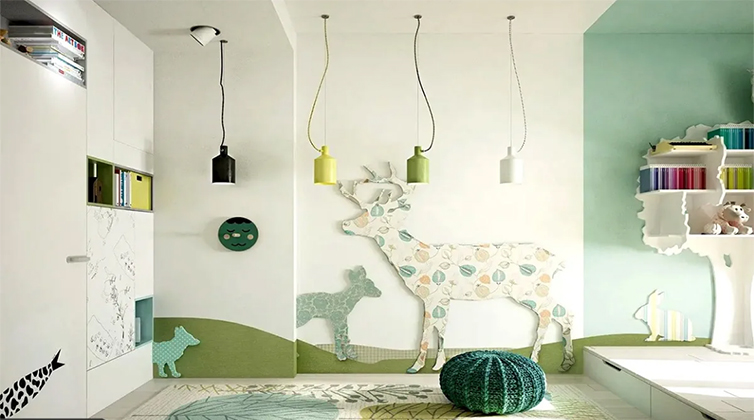 Color_Psychology (12) اتاق کودک سبز