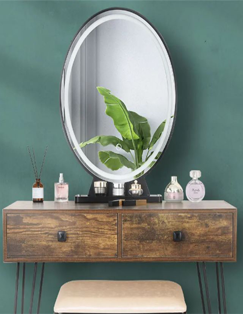 Mirror_and_console_decoration (15) آیینه گرد
