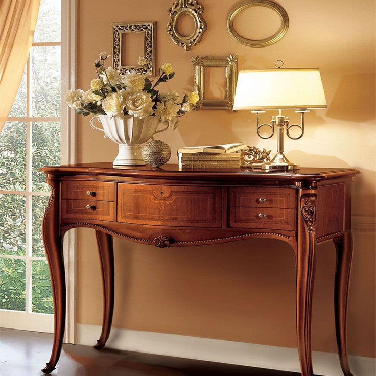 Mirror_and_console_decoration (20) آینه کنسول چوبی کلاسیک