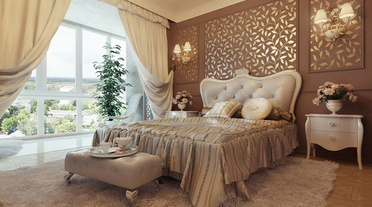 bridal_bedroom_set (6) تخت کرم و سفید