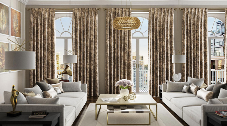 curtains (5) چیدمان پذیرایی مدرن