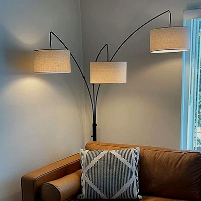 lampshade (7) آباژور سه لامپه