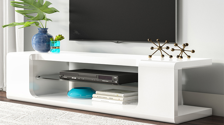 TV_table (9) میز تلویزیون سفید