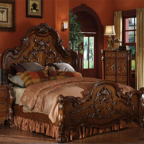 bed (24) تخت با چوب تیره