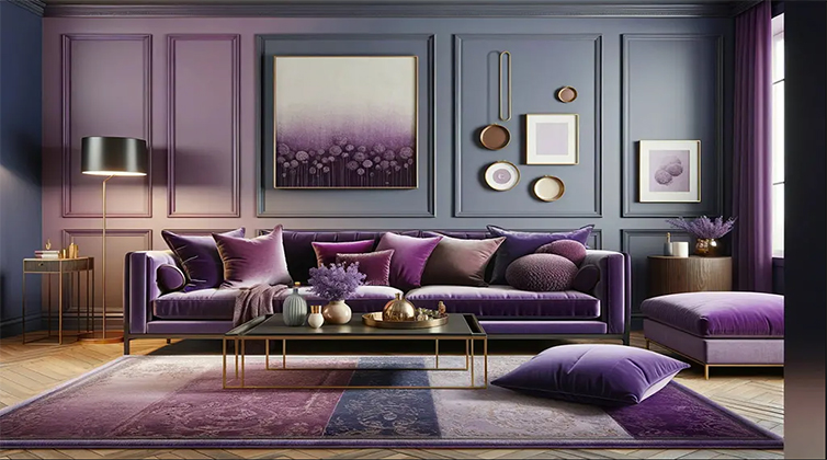 purple_decoration (19) فرش ست با مبلمان بنفش