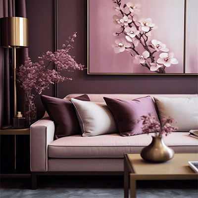 purple_decoration (22) کوسن تک رنگ ساده