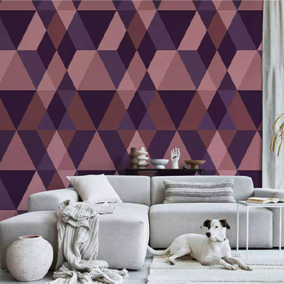 purple_decoration (35) کاغذ دیواری هندسی بنفش