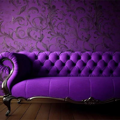 purple_decoration (38) کاغذ دیواری برجسته برای مبل بنفش