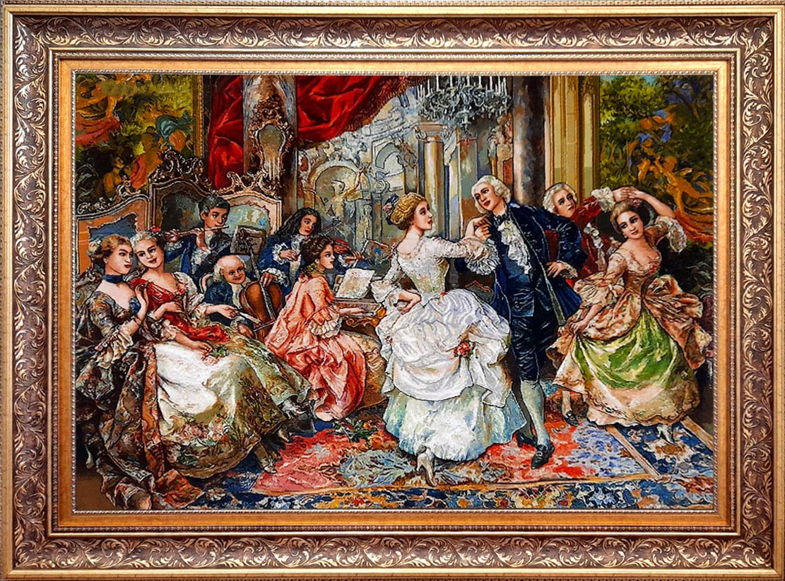 rococo (7) تابلو فرش فرانسوی
