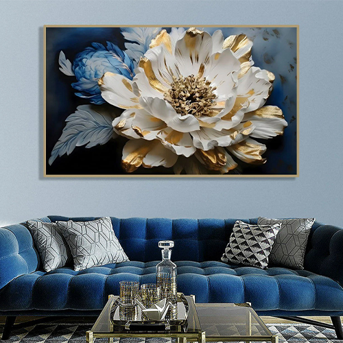 wall_panel (24) تابلو گل آبی
