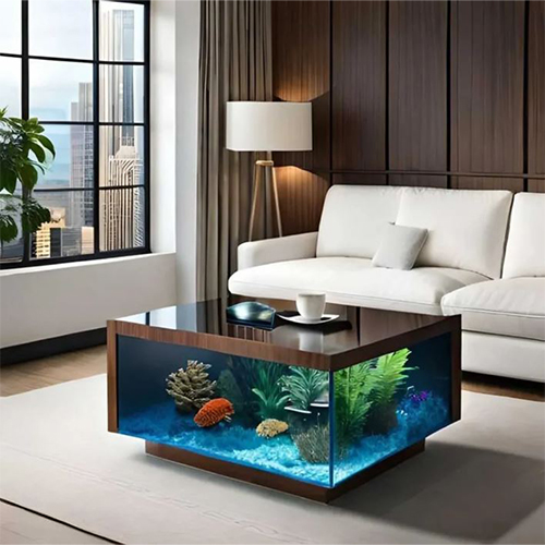 Aquarium _ table (10) مبل سفید