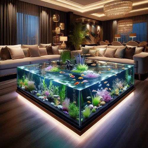 Aquarium _ table (3) میز آکواریومی