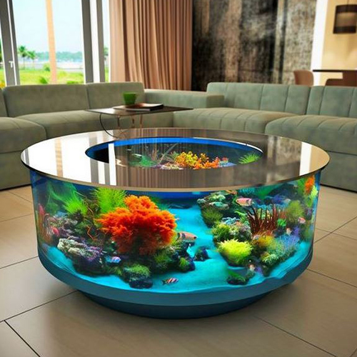 Aquarium _ table (8) میز گرد