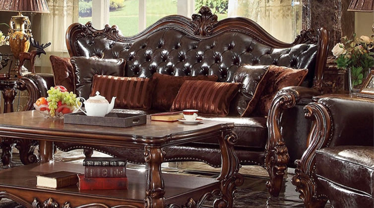 Classic_furniture (12) مبل استیل قهوه ای