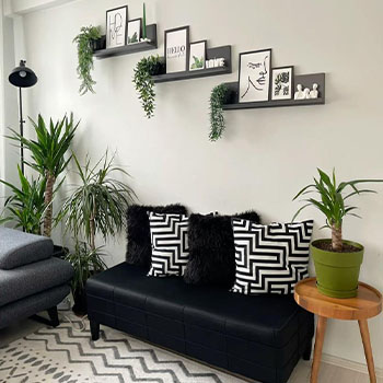 Luxury homelayout18 دکوری و قاب عکس در چیدمان لوکس خانه