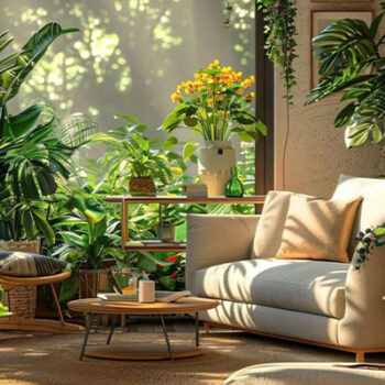 Seasonal decoration2 مبلمان کرم در دکورفصلی بهار