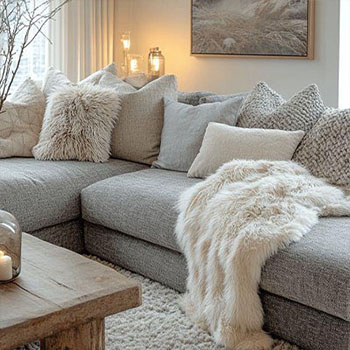 Seasonal decoration8 مبل طوسی در دکوراسیون زمستانی