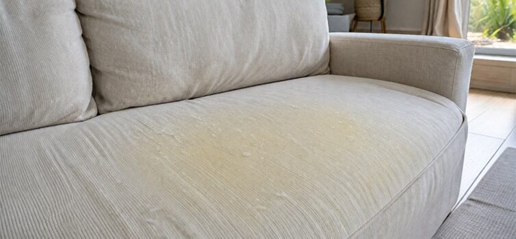 Causes-of-Sofa-Yellowing-After-Cleaning-+-Proven-Methods-to-Remove-Yellow-Stains یک مبل با لکه ای زرد