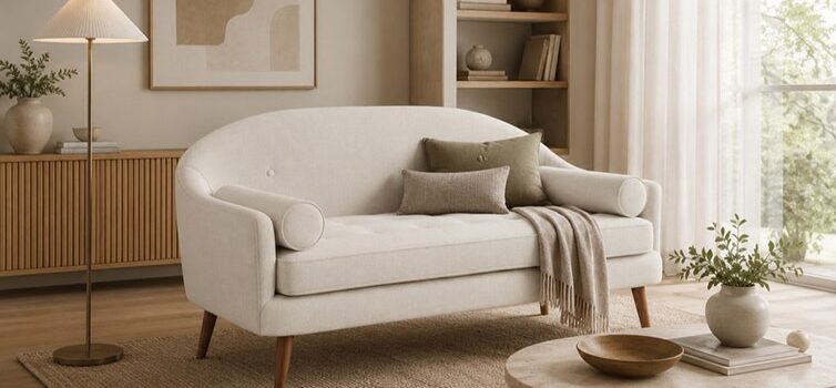 loveseat(3) یک مبل لاوست در اتاق پذیرایی