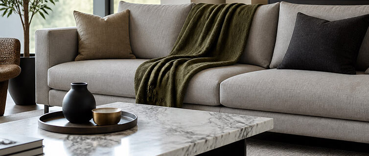 sofa-shawl2 یک شال مبل سبز بر رویه یک مبل