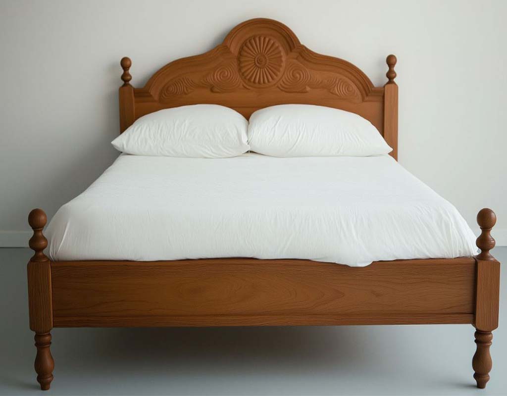 Bedroom decoration (3) تخت چوبی