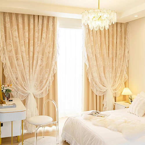 Bedroom decoration (6) پرده سفید