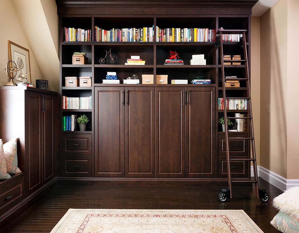 Library (9) کتابخانه قهوه ای